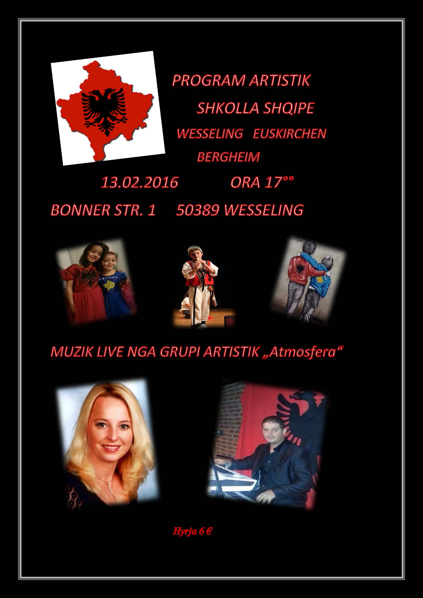 Program Artistik Shkolla shqipe Wesseling Euskirchen Bergheim
