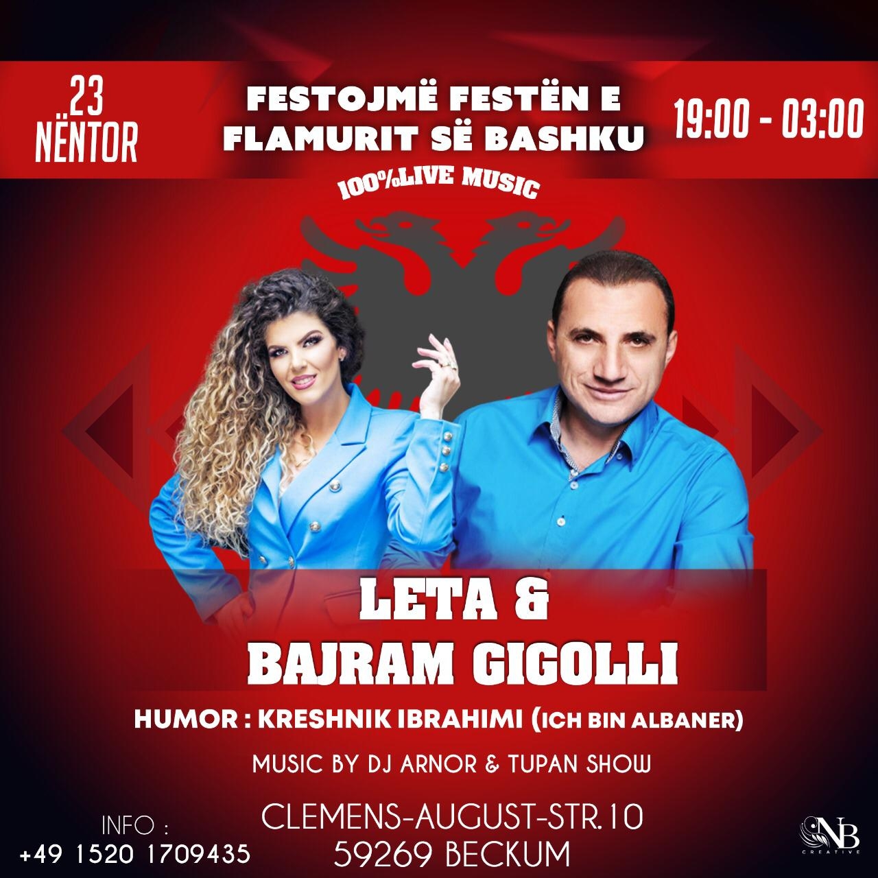 ME 23.11.2019 NË BECKUM FESTOJM FESTEN E FLAMURIT SË BASHKU